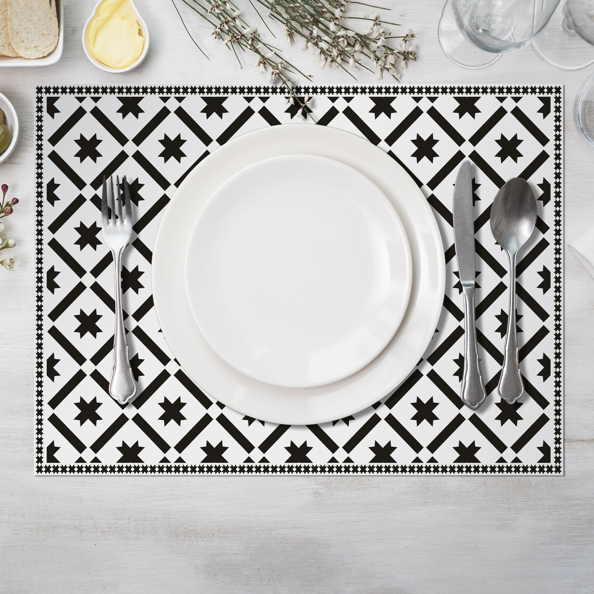 Tapis & set de table en vinyle -Elizabeth - 023689 - Alix & Andréa