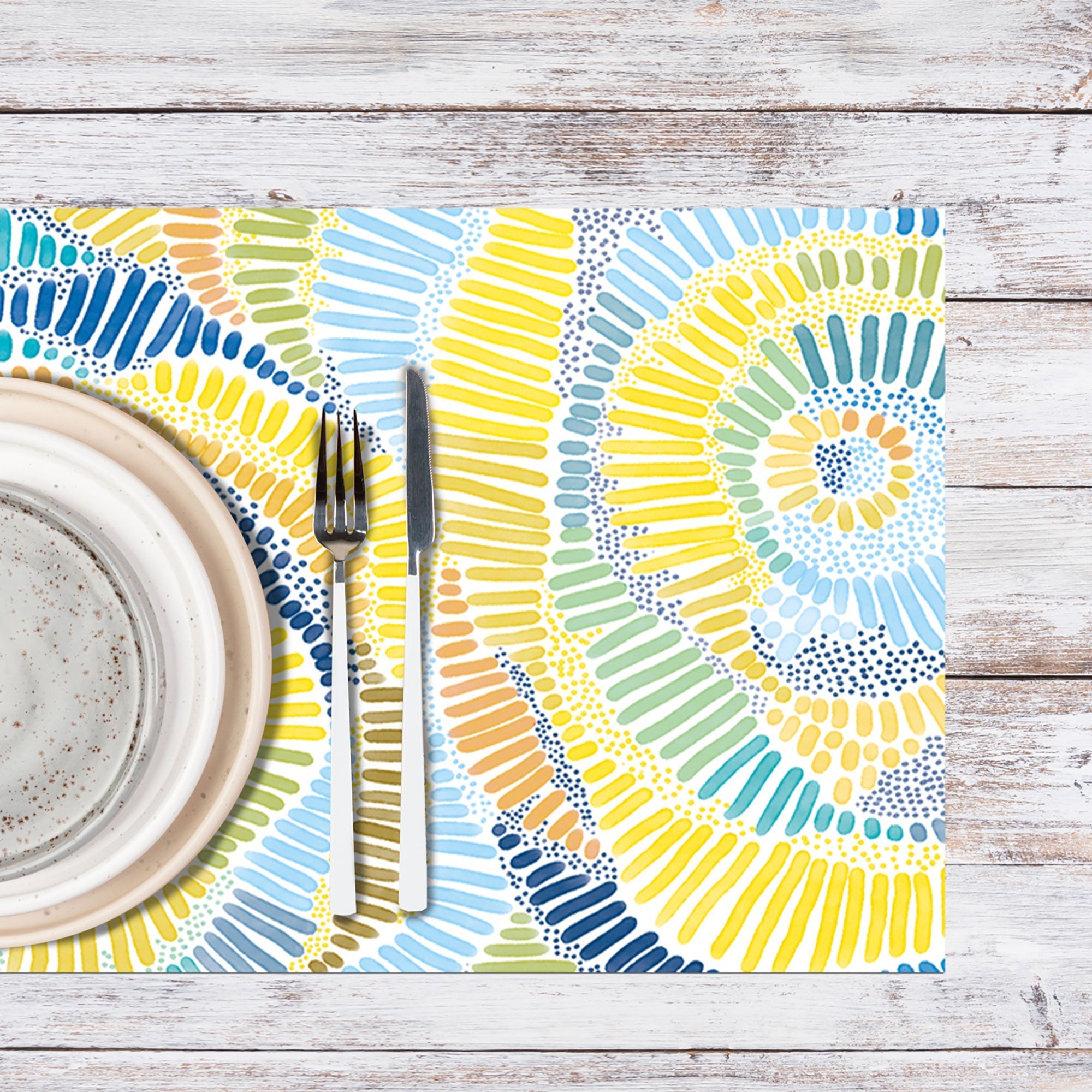 Tapis & set de table en vinyle -Pearl - 027528 - Alix & Andréa