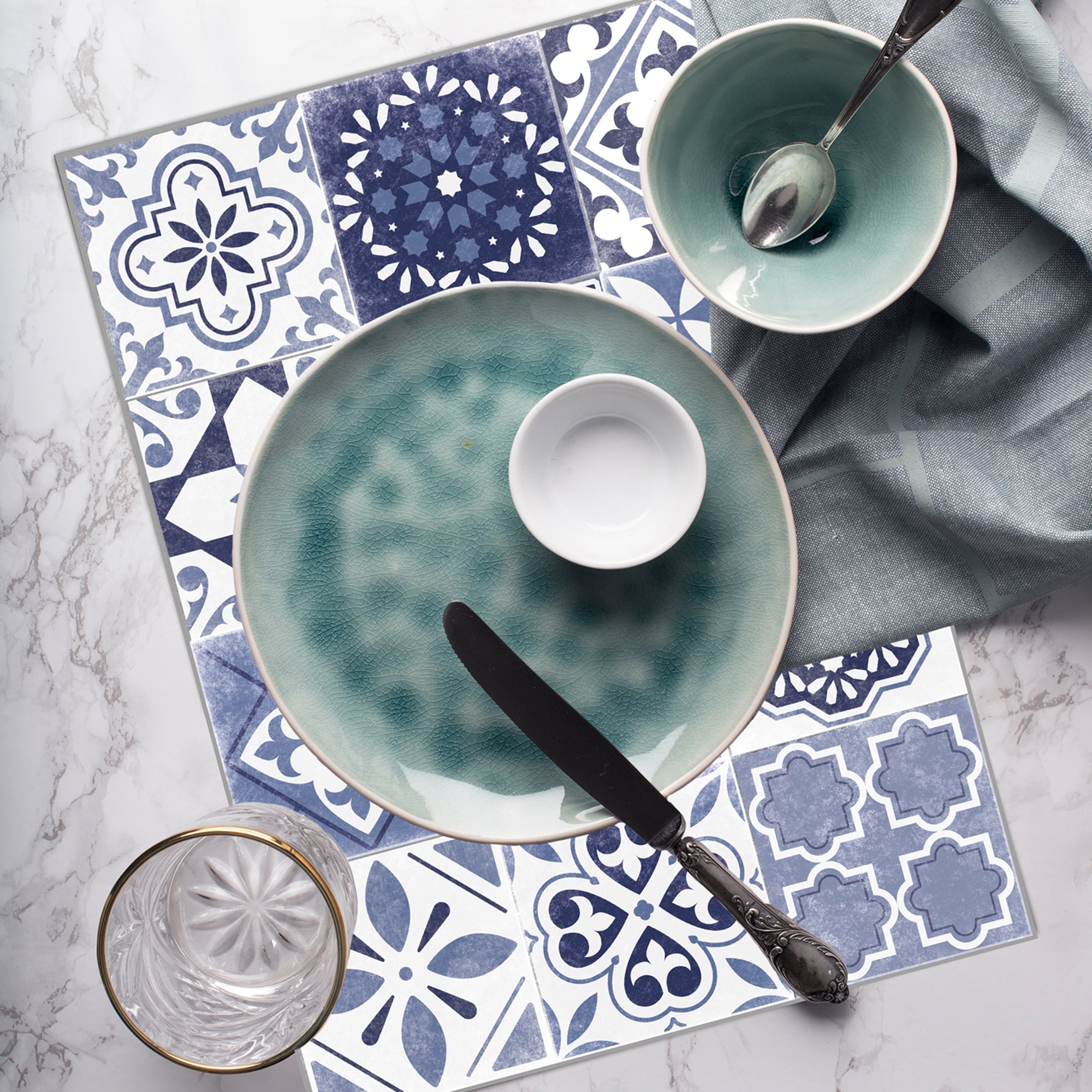 Tapis & set de table en vinyle -Eva - 036715 - Alix & Andréa