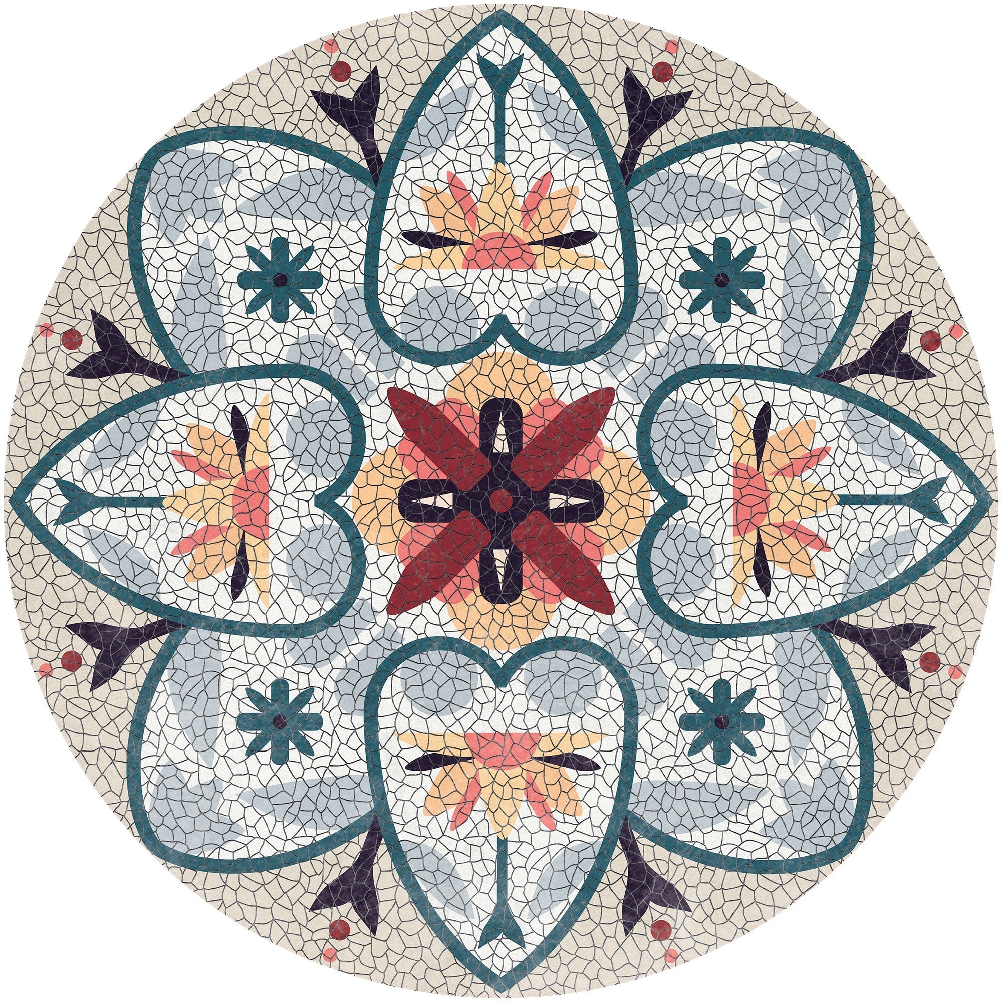 Lot de 4 sets de table en vinyle / Vivian