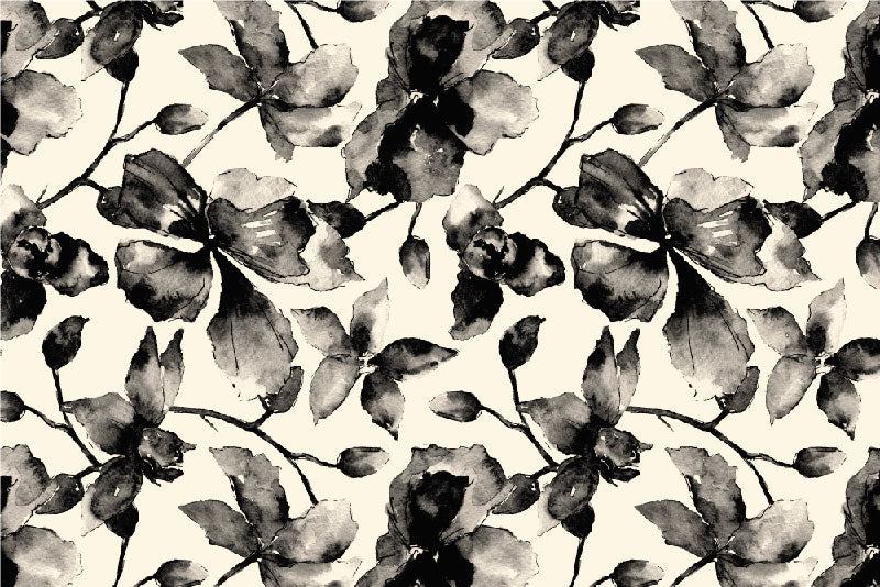 Lot de 4 sets de table en vinyle / Motif floral