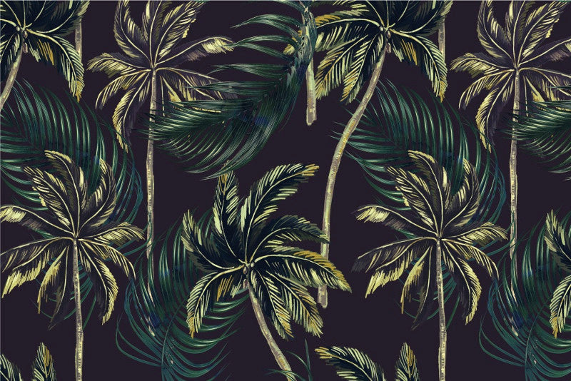 Lot de 4 sets de table en vinyle / Palmier tropical