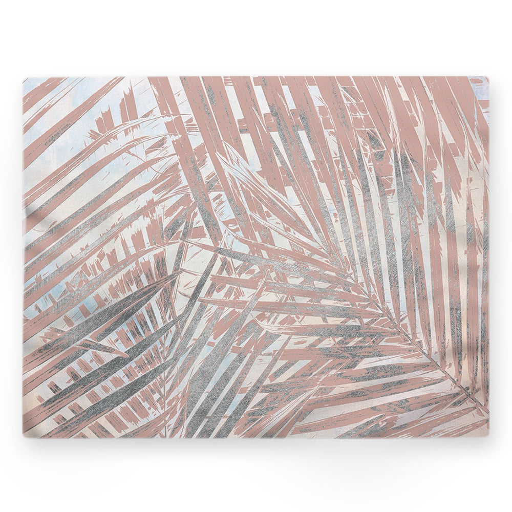 Nappe feuilles – Rose – 140×220 cm