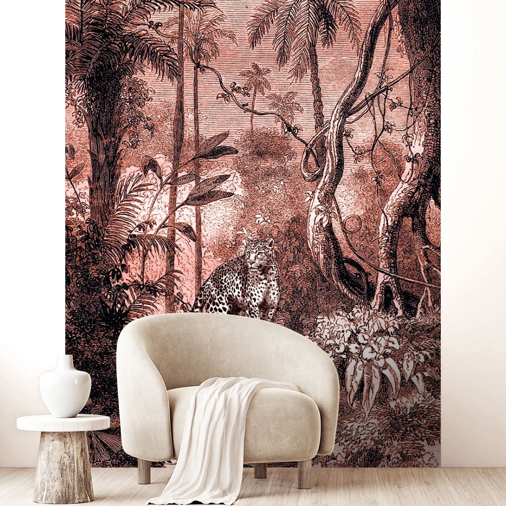 Papier peint "Paysage exotique vibrant"
