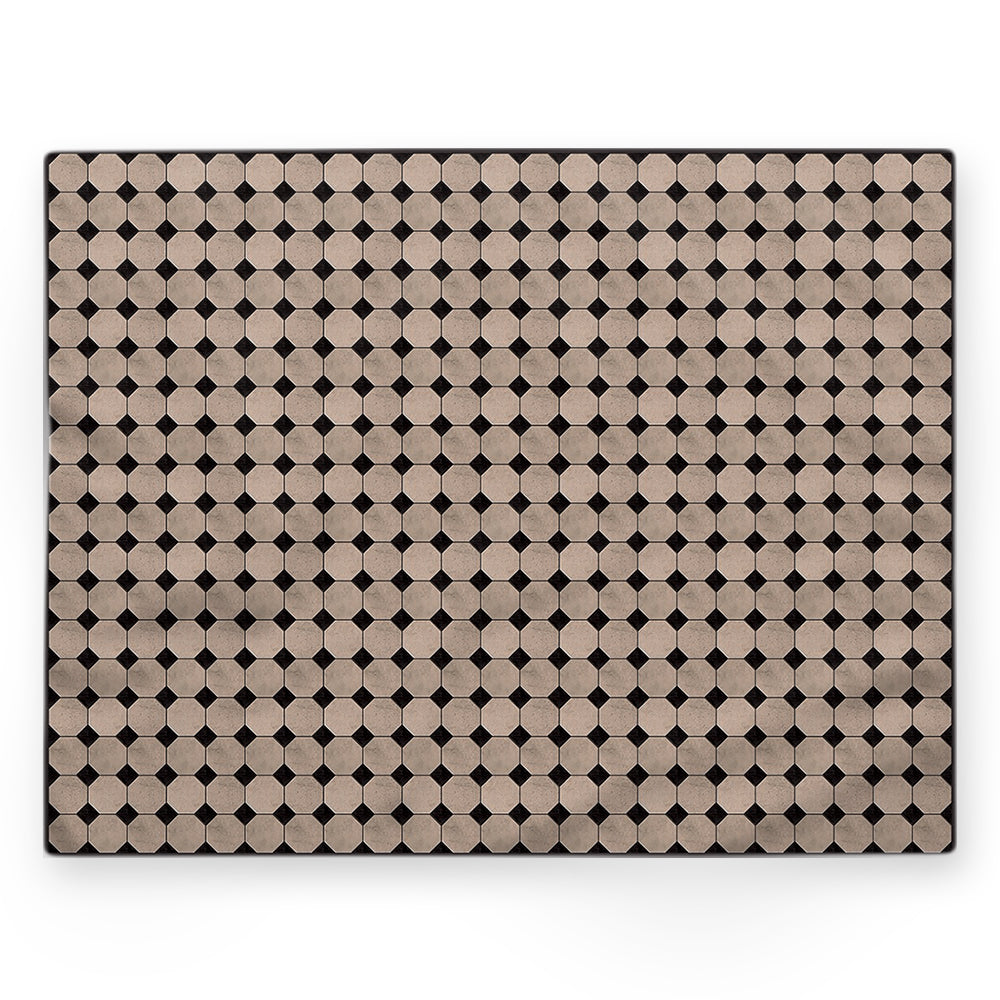 Nappe motif géométrique – Beige – 140×220 cm