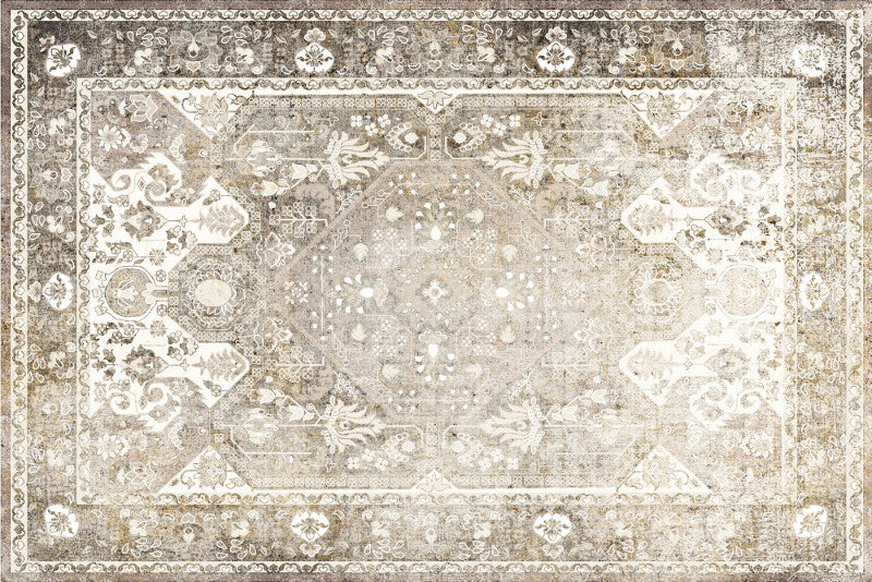 Lot de 4 sets de table en vinyle / Motif floral oriental