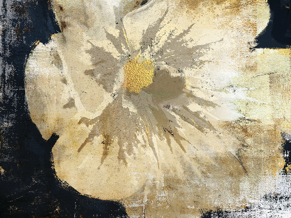 Lot de 4 sets de table en vinyle / Grande fleur abstraite