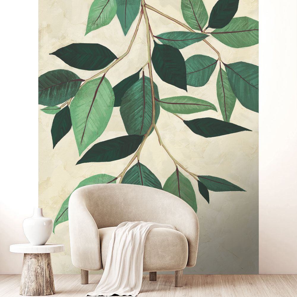 Papier peint "Feuillage naturel reposant"