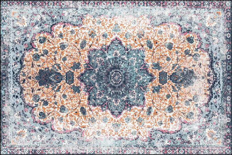 Lot de 4 sets de table en vinyle / Motif de tapis persan