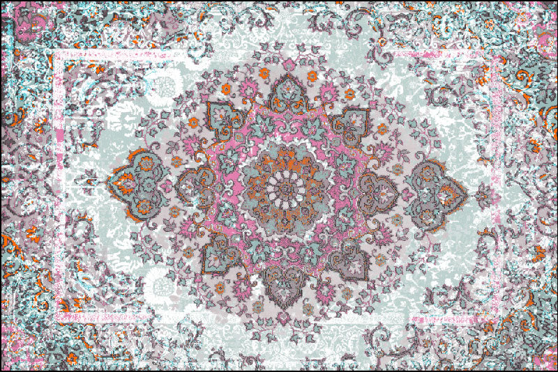Lot de 4 sets de table en vinyle / Motif oriental