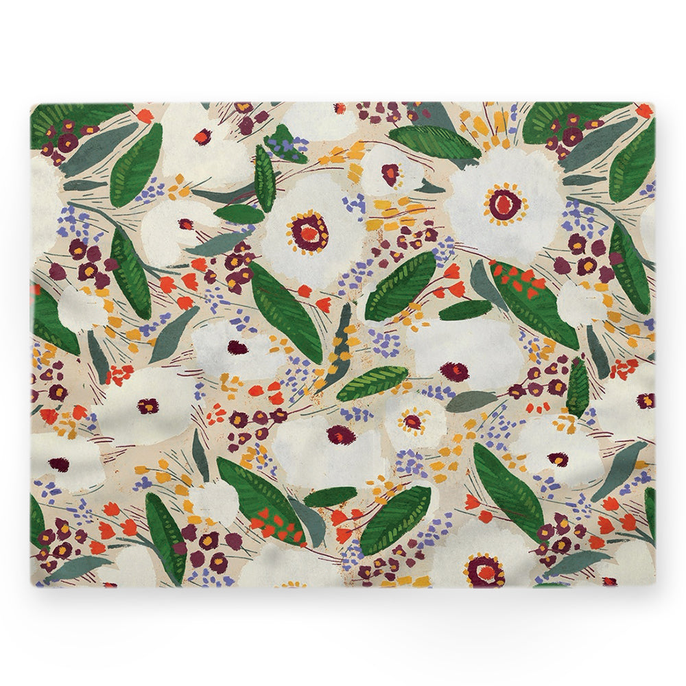 Nappe fleurs – Multicouleur – 140×220 cm