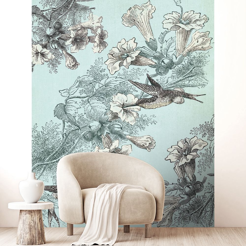 Papier peint "Motifs floraux élégants"