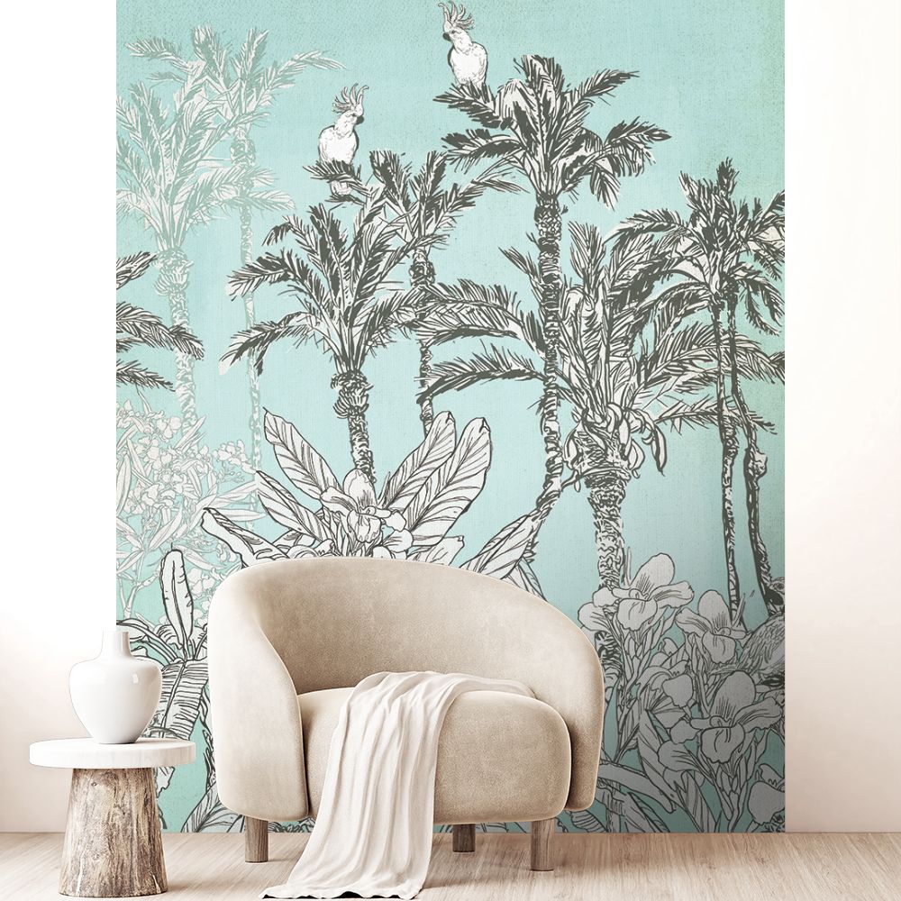 Papier peint "Forêt tropicale exotique"