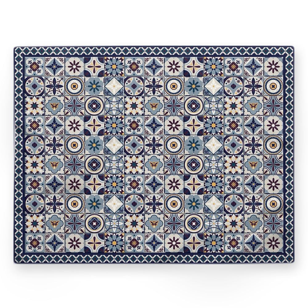 Nappe motifs géométriques – Multicouleur – 140×220 cm