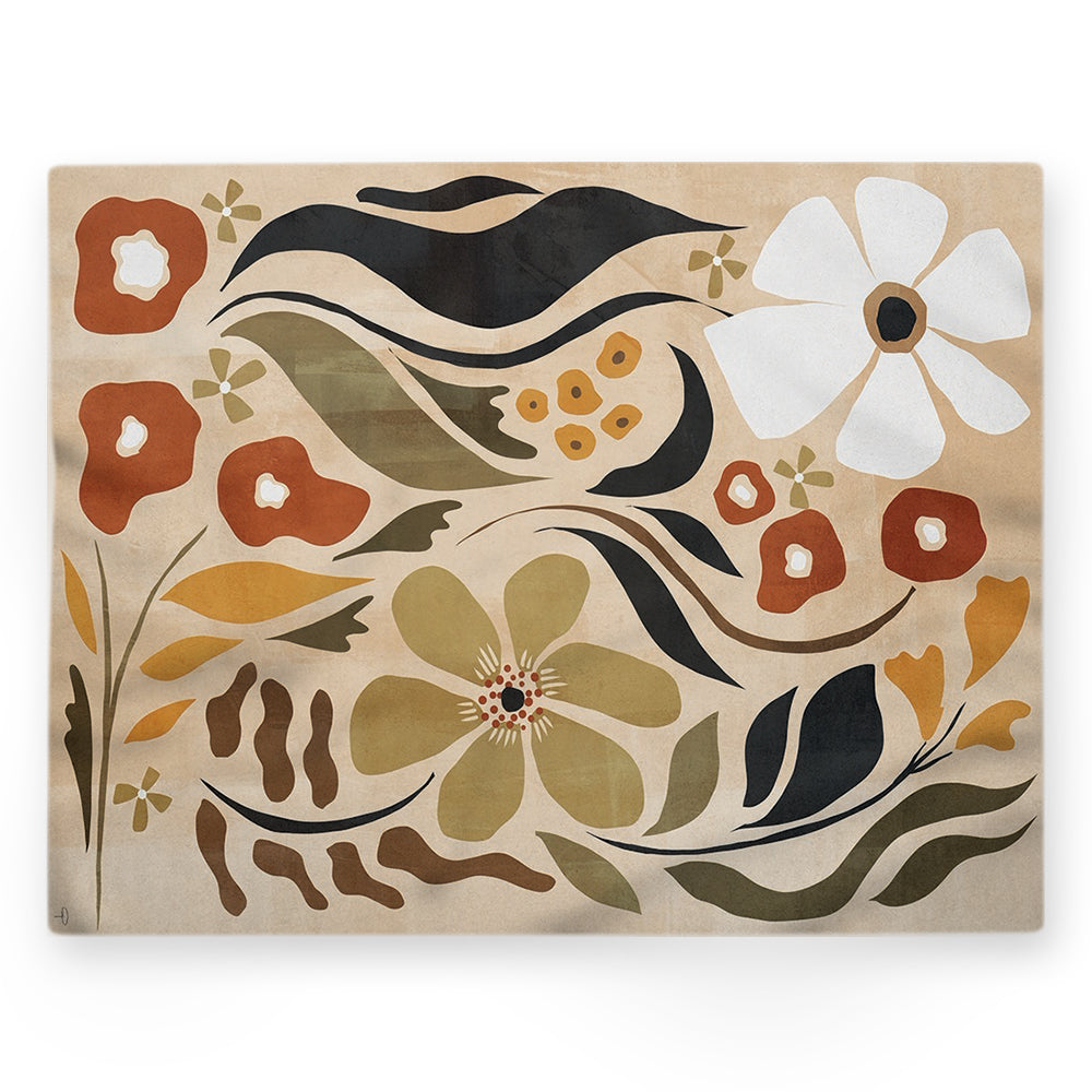 Nappe fleurs – Multicouleur – 140×220 cm