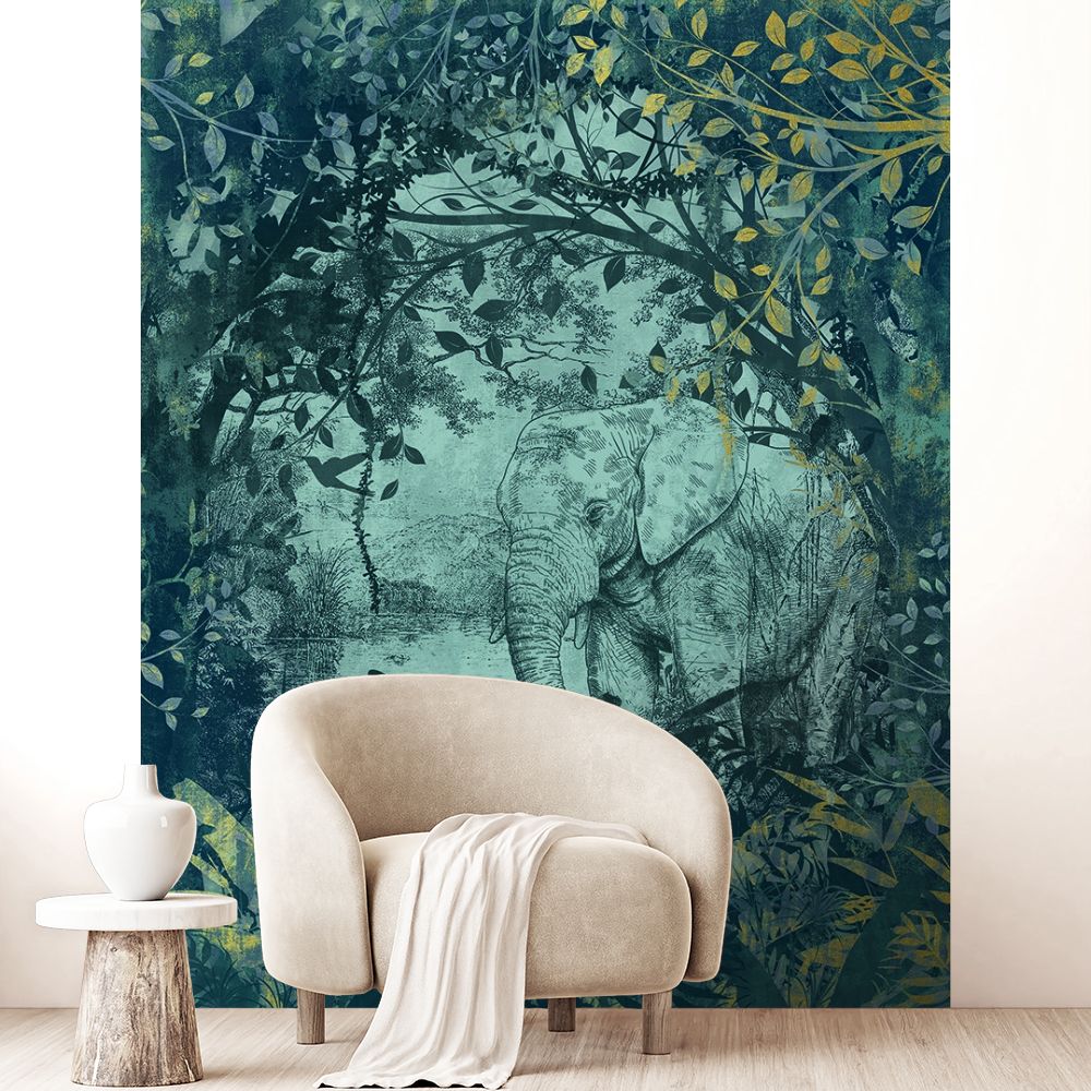 Papier peint "Jungle apaisante et sauvage"