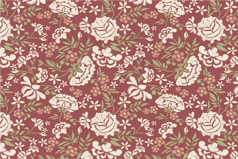 Lot de 4 sets de table en vinyle / Motif floral