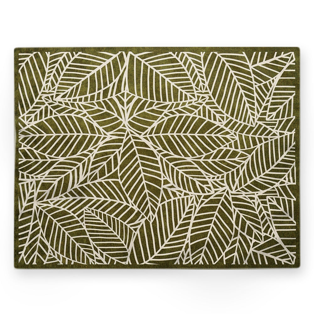 Nappe feuilles – Vert – 140×220 cm