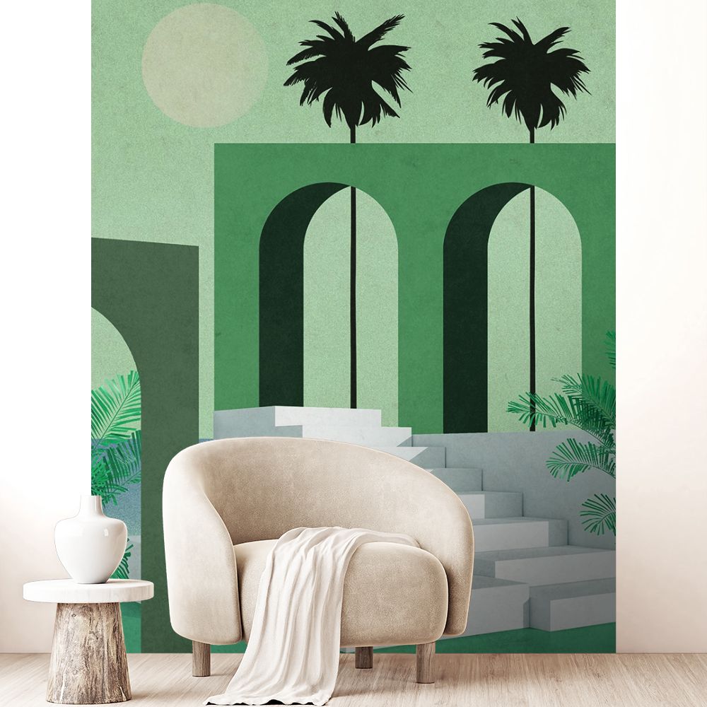 Papier peint "Évasion tropicale moderne"