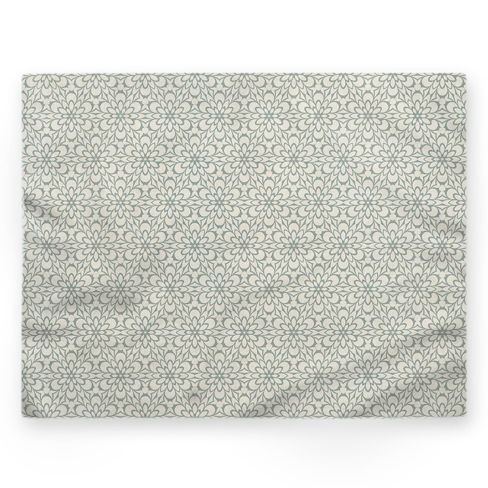 Nappe fleurs – Vert – 140×220 cm