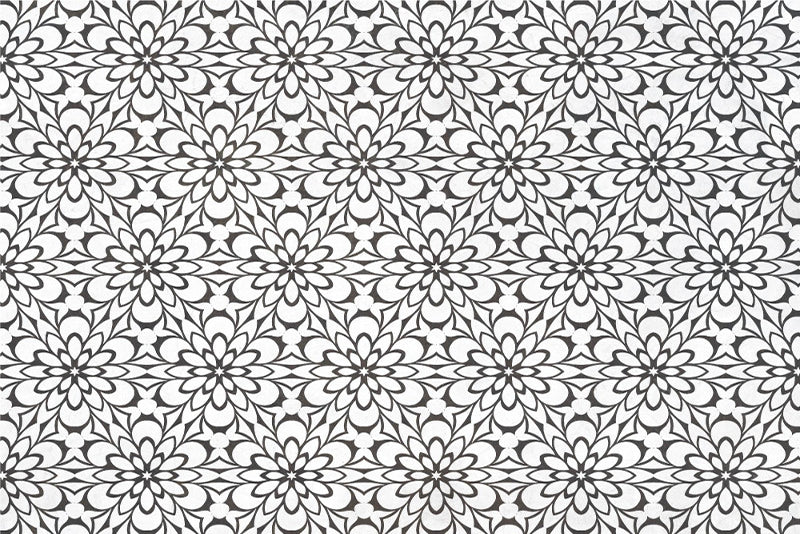Lot de 4 sets de table en vinyle / Motif floral