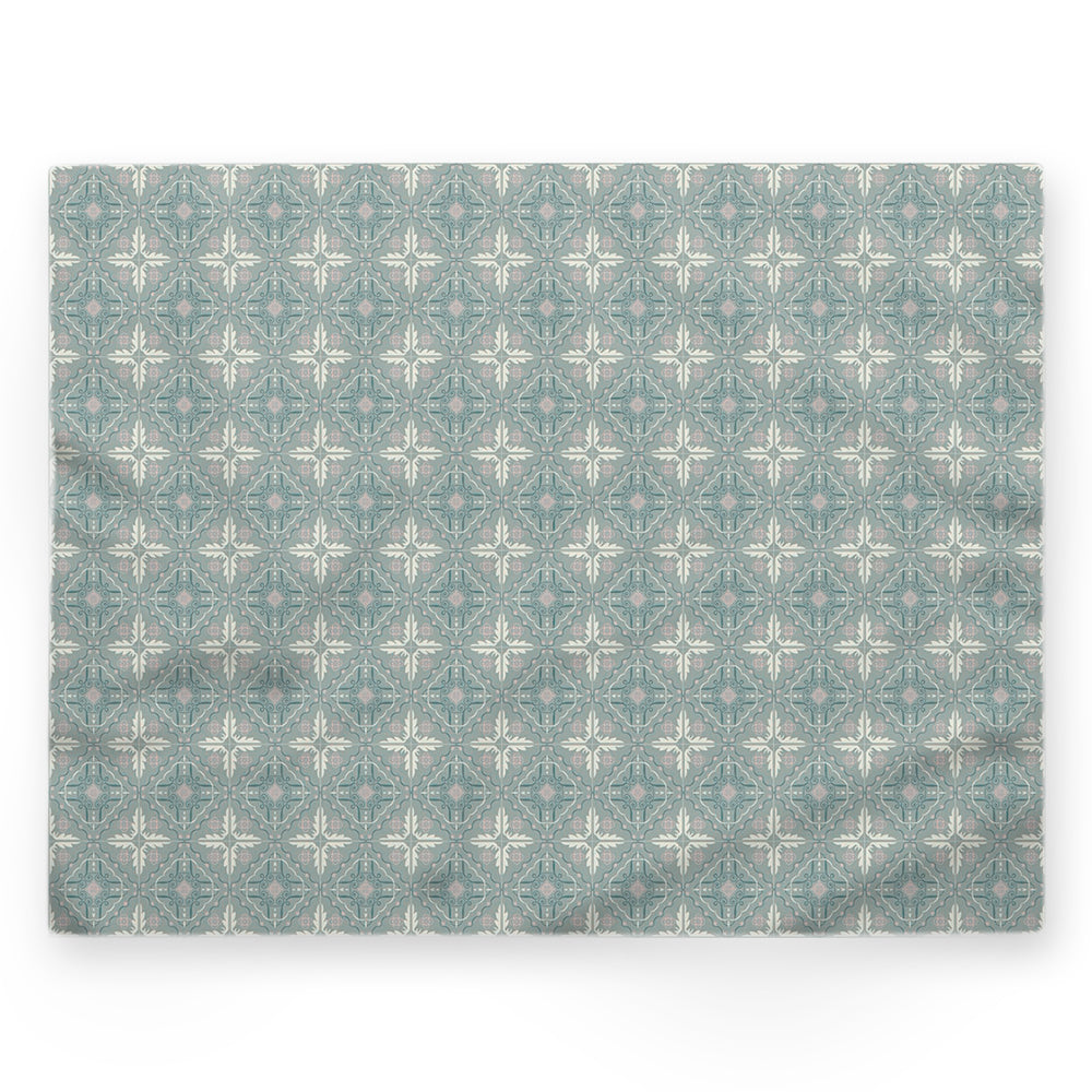Nappe motifs géométriques – Vert – 140×220 cm