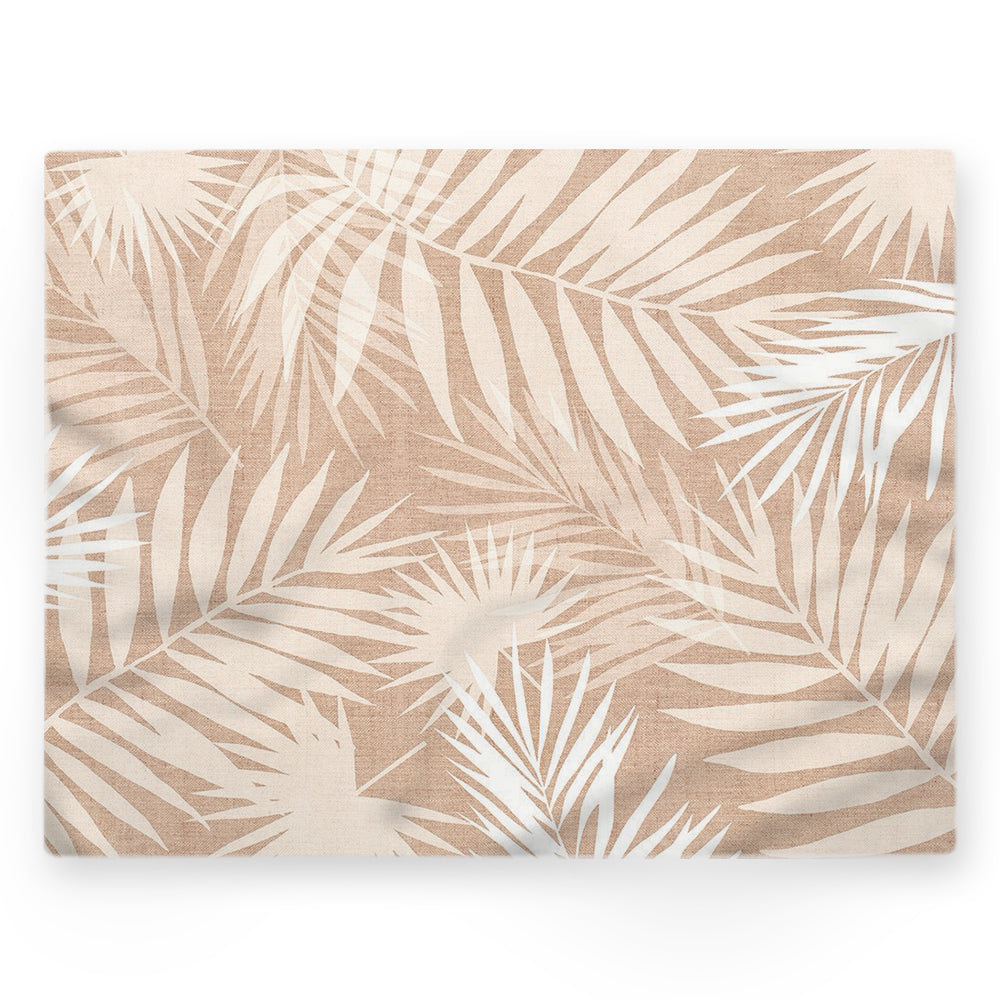 Nappe feuilles – Beige – 140×220 cm