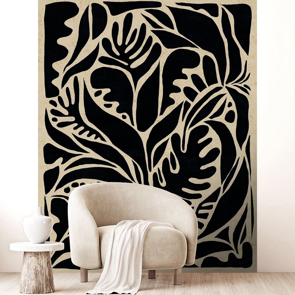 Papier peint "Motifs abstraits végétaux"