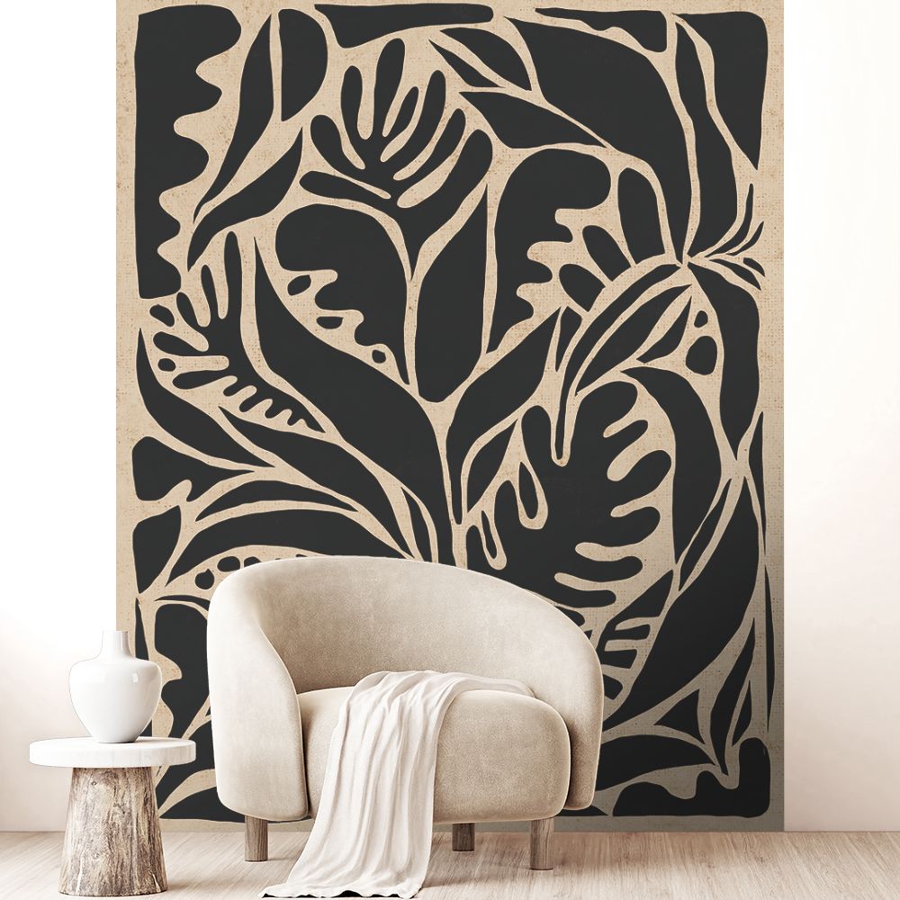 Papier peint "Motifs abstraits végétaux"