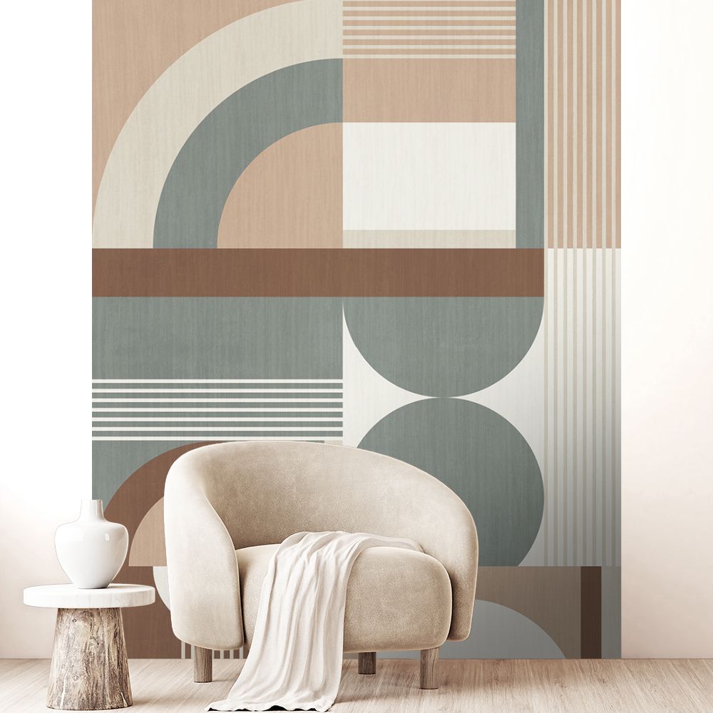 Papier peint "Formes modernes épurées"