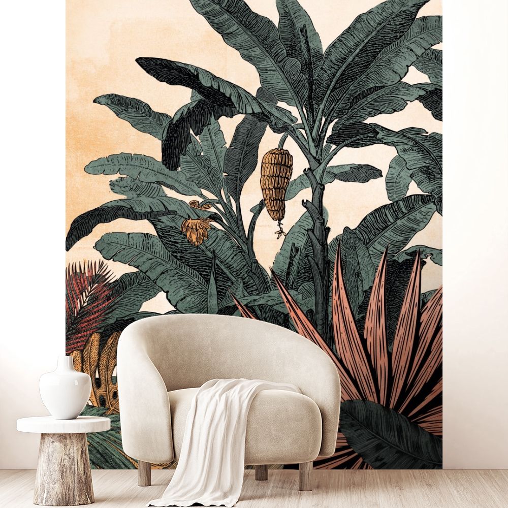 Papier peint "Nature exotique luxuriante"