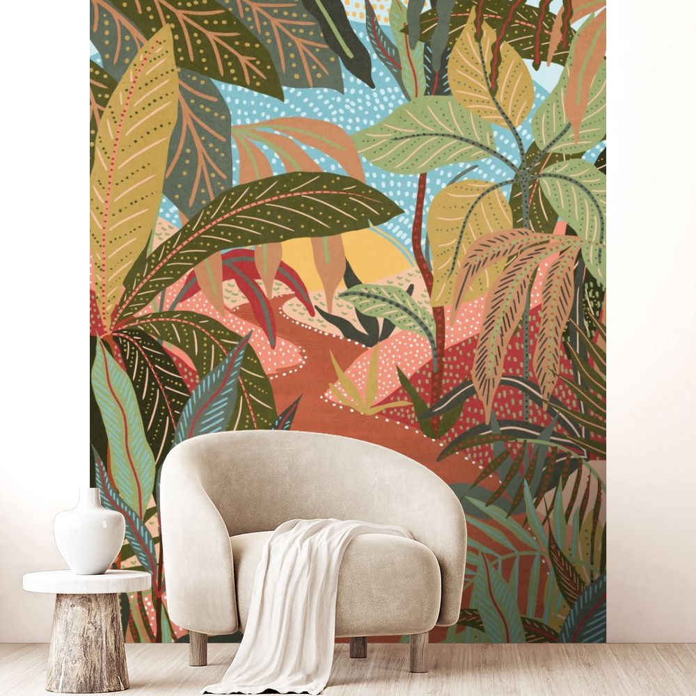 Papier peint "Forêt tropicale vibrante"