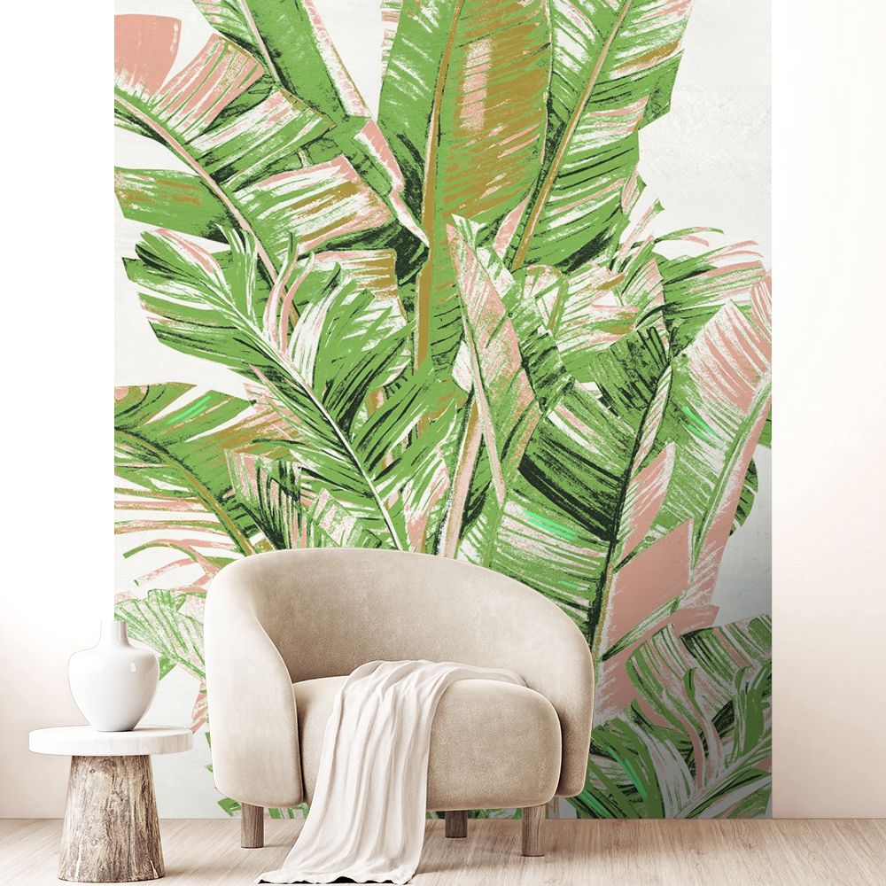 Papier peint "Feuillage tropical vibrant"
