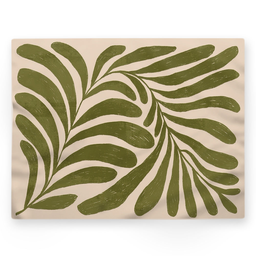 Nappe feuilles – Vert – 140×220 cm