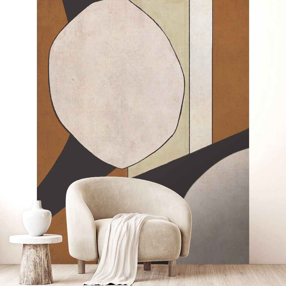 Papier peint "Formes géométriques apaisantes"