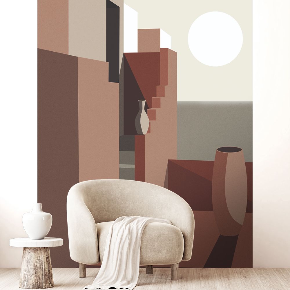 Papier peint "Formes géométriques modernes"