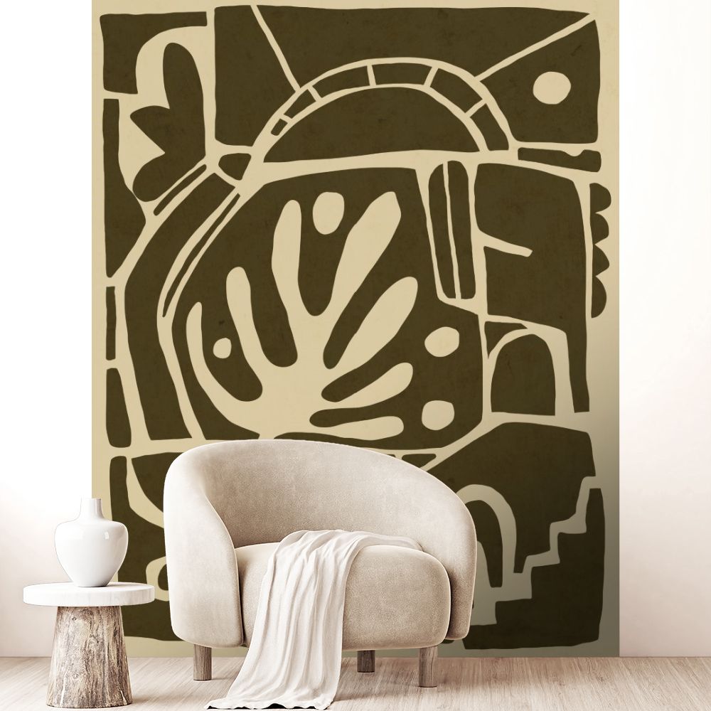 Papier peint "Motifs naturels stylés"