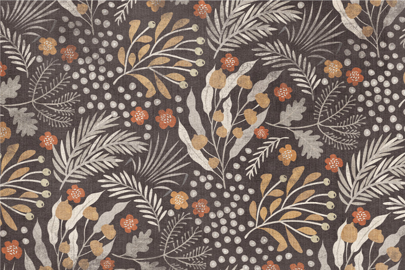 Lot de 4 sets de table en vinyle / Motif floral et botanique