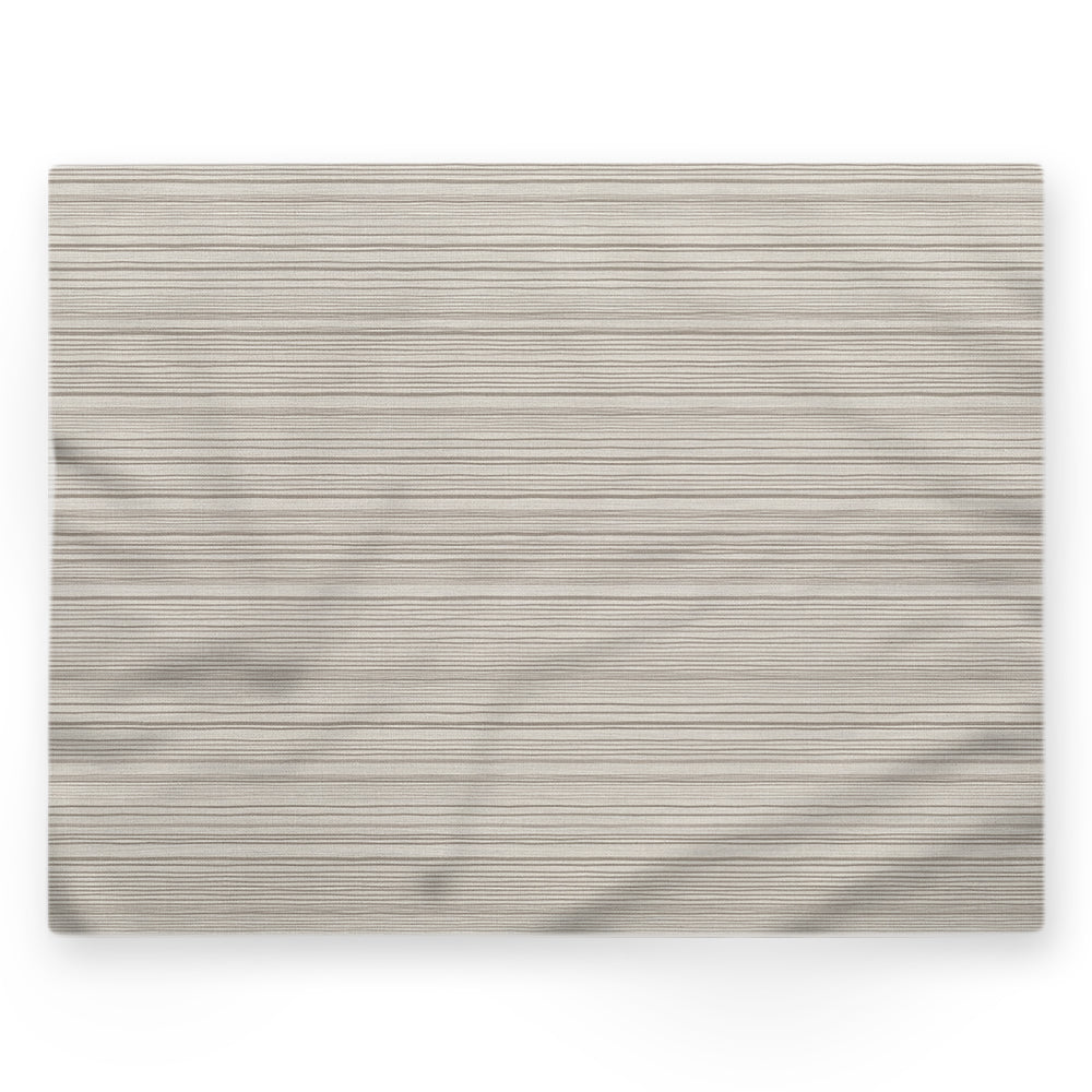 Nappe rayures – Gris / argent – 140×220 cm