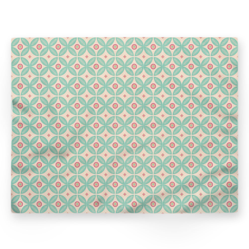Nappe motif floral – Multicouleur – 140×220 cm