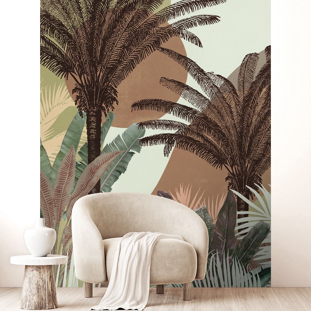 Papier peint "Paysage tropical apaisant"