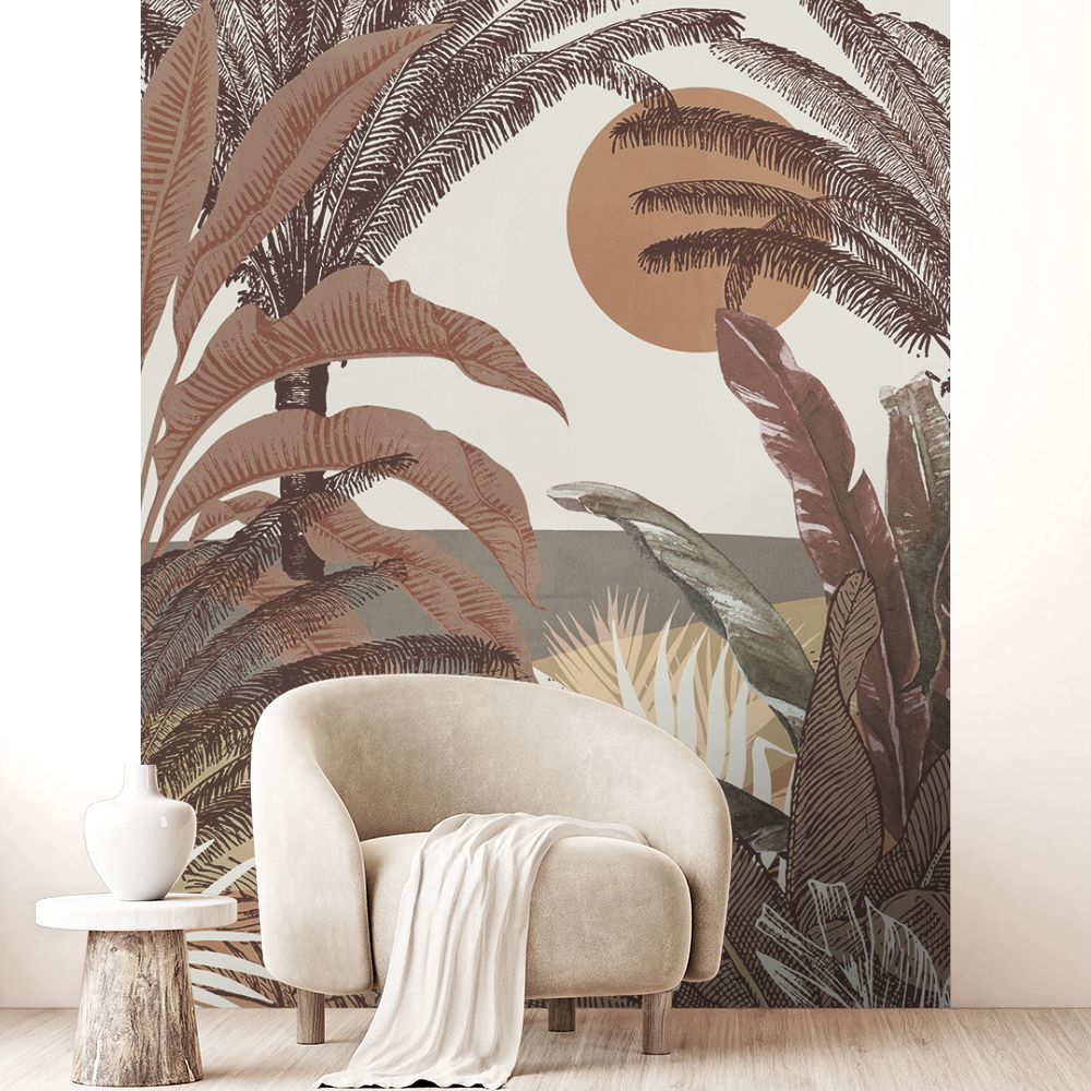 Papier peint "Lush tropical scene"