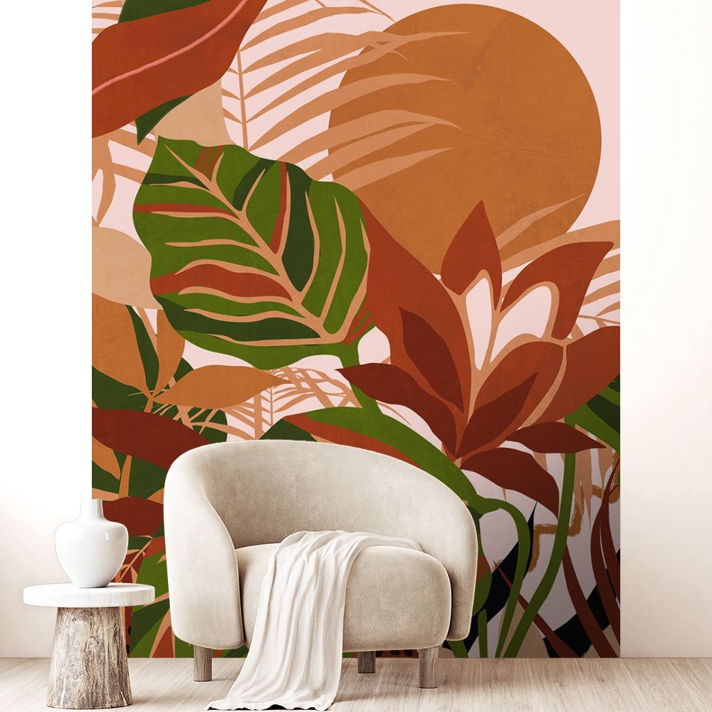 Papier peint "Feuillage tropical luxuriant"