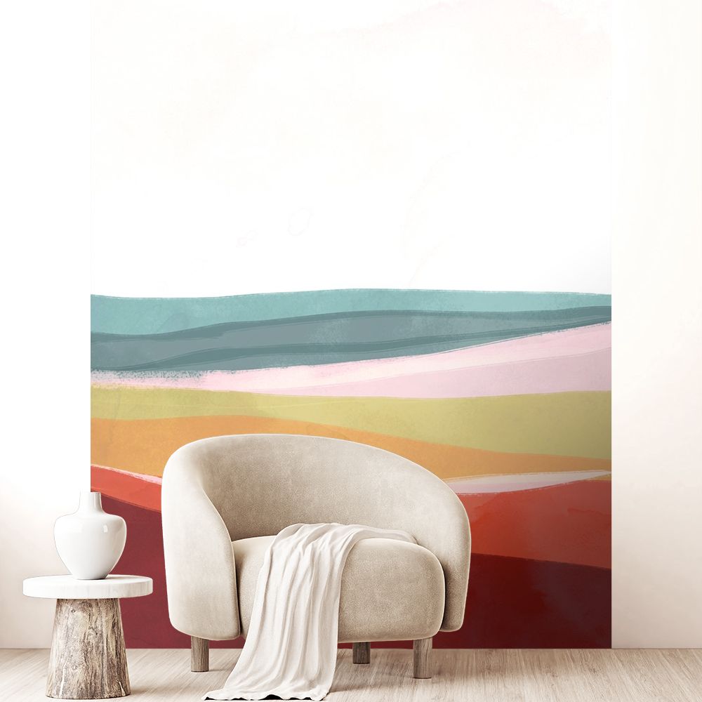 Papier peint "Couleurs douces modernes"