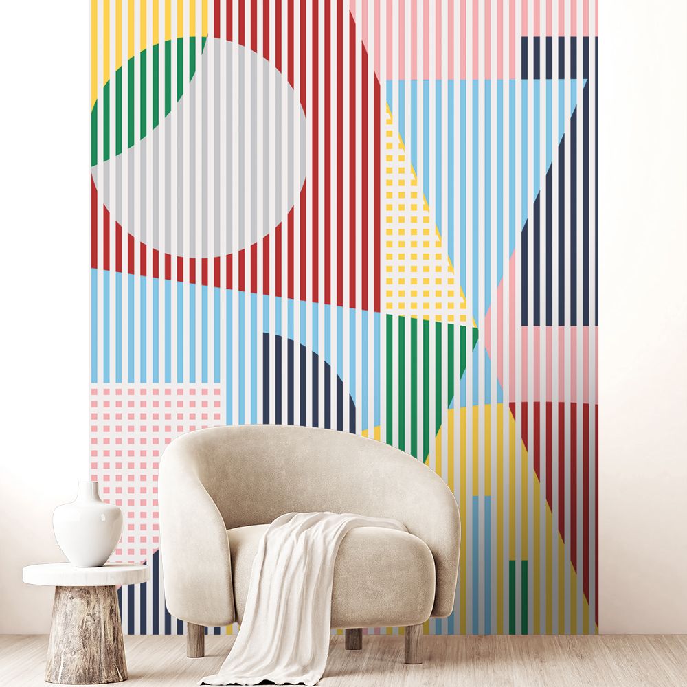 Papier peint "Lignes et formes"
