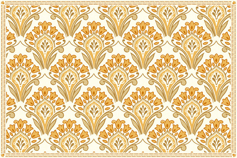 Lot de 4 sets de table en vinyle / Motif floral décoratif