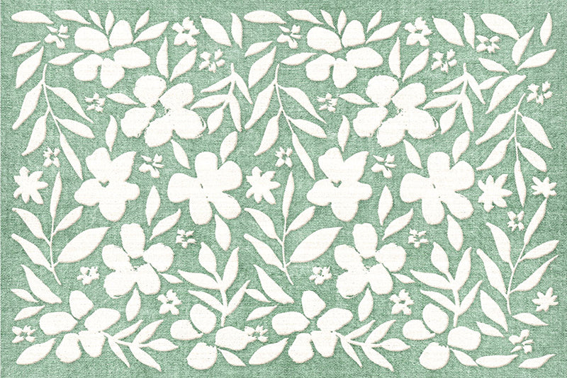 Lot de 4 sets de table en vinyle / Motif floral