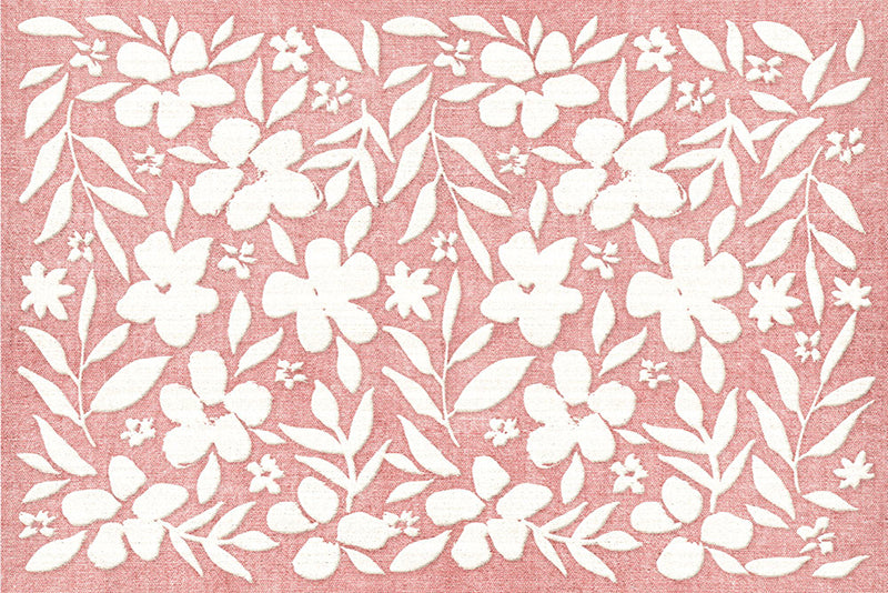 Lot de 4 sets de table en vinyle / Motif floral
