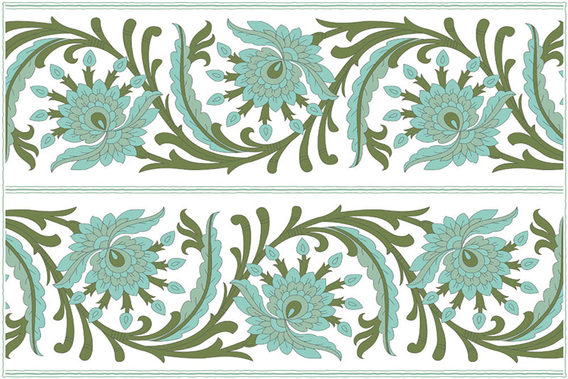 Lot de 4 sets de table en vinyle / Motif floral et végétal