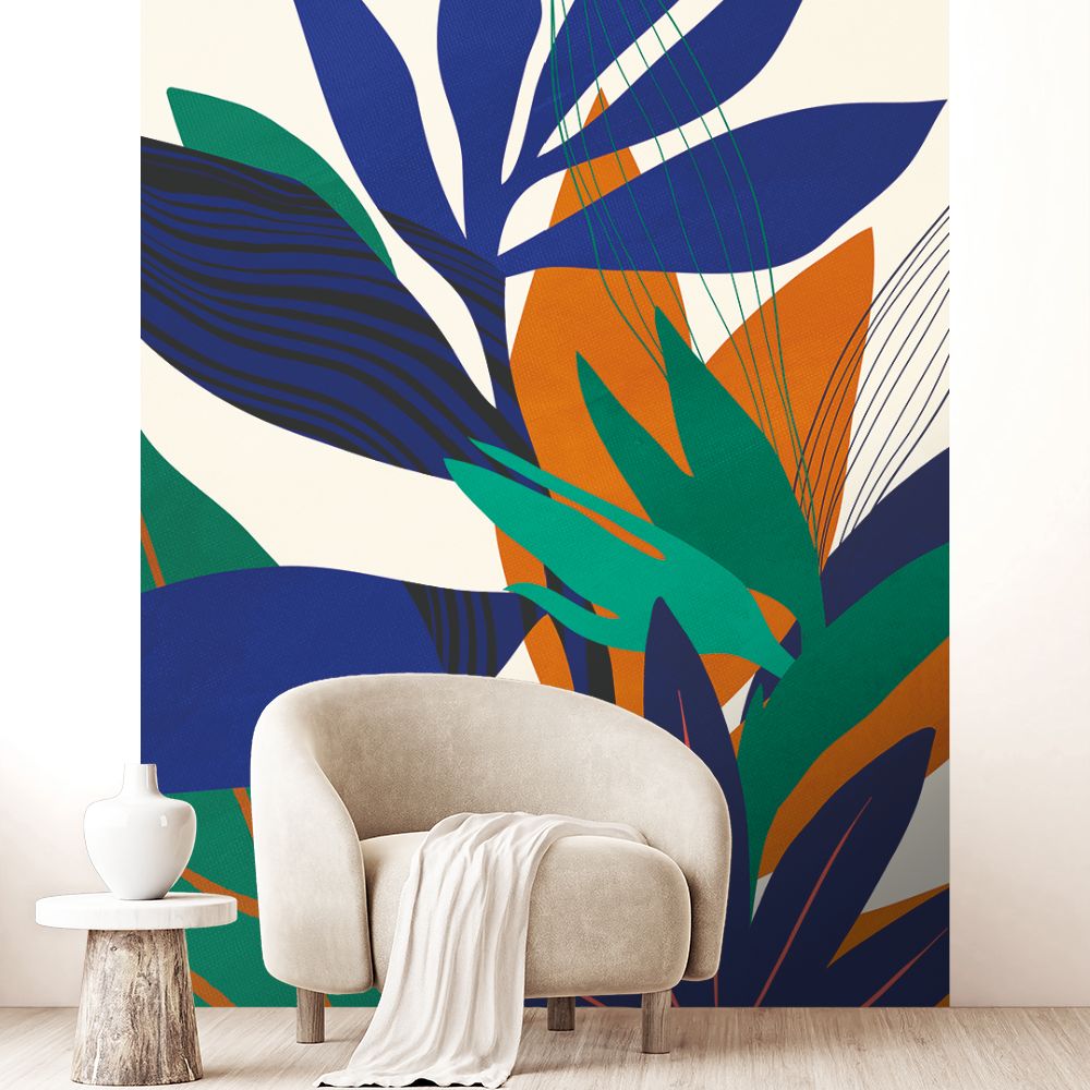 Papier peint "Feuillage vibrant"